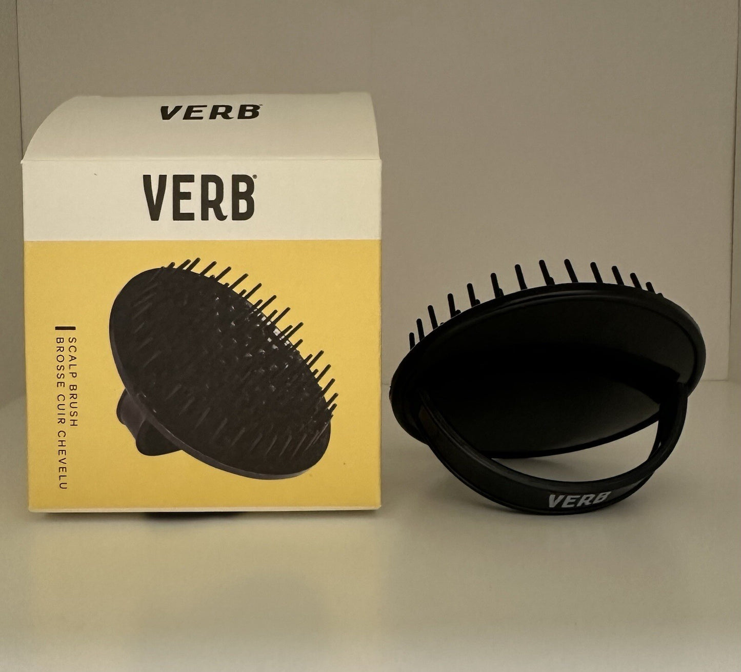 Verb Hair Care Scalp Brush - Black, Gentle Scalp Exfoliation Tool