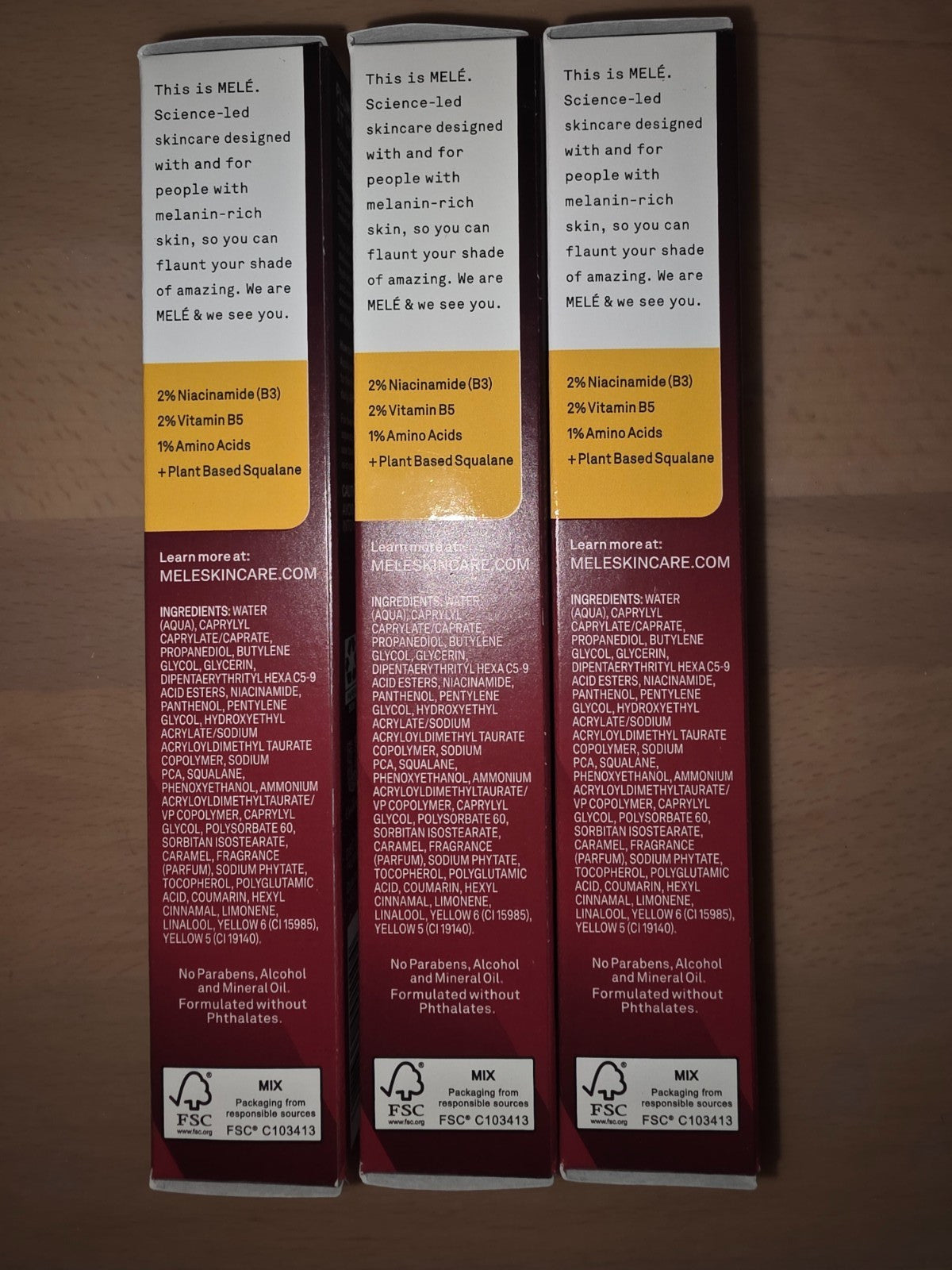 Nourishing Facial Cream Set for Melanin-Rich Skin - 3 pcs, 1.35 fl oz Each
