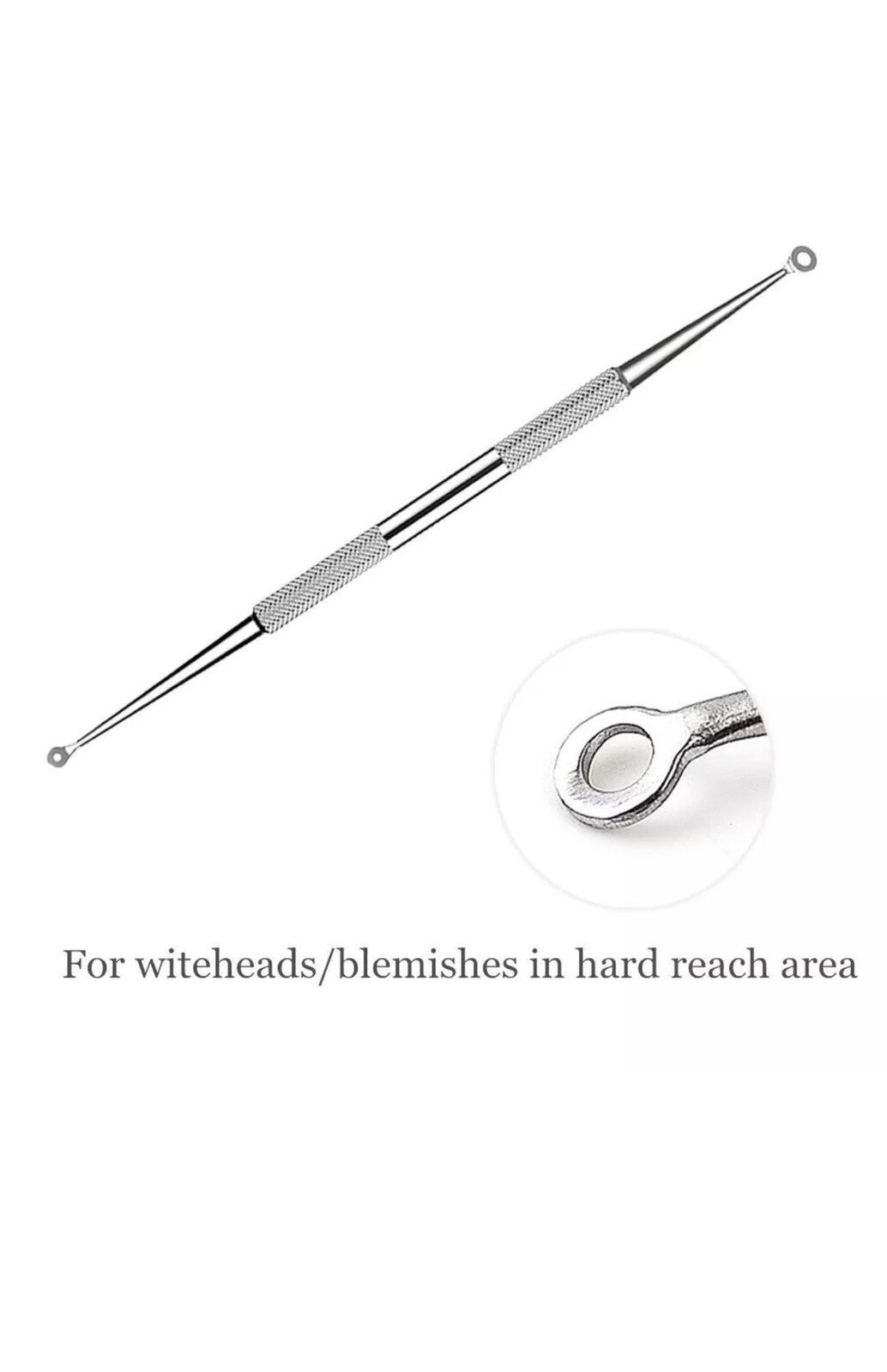 Blackhead Acne Removal Tool Kit with Pimple Extractors and Cotton Pads