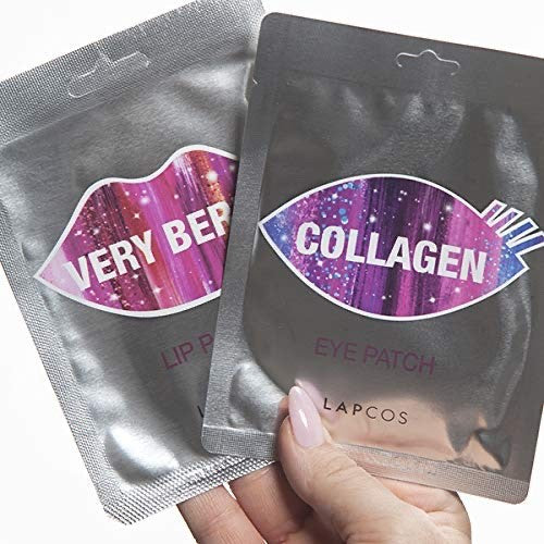 Collagen Eye Patch & Lip Mask Set for Face Moisturizing - 6 Pack