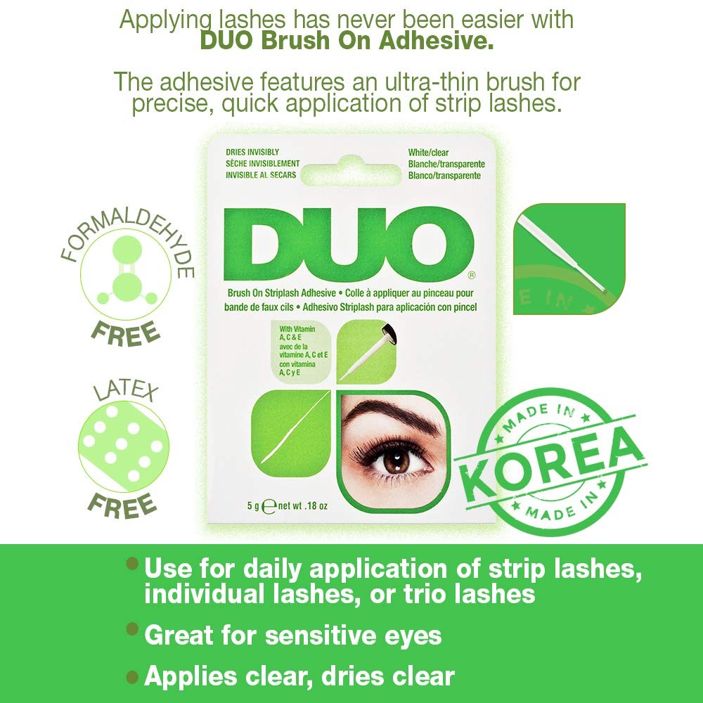 Duo Waterproof Brush-On Lash Adhesive for Strip & Individual Lashes