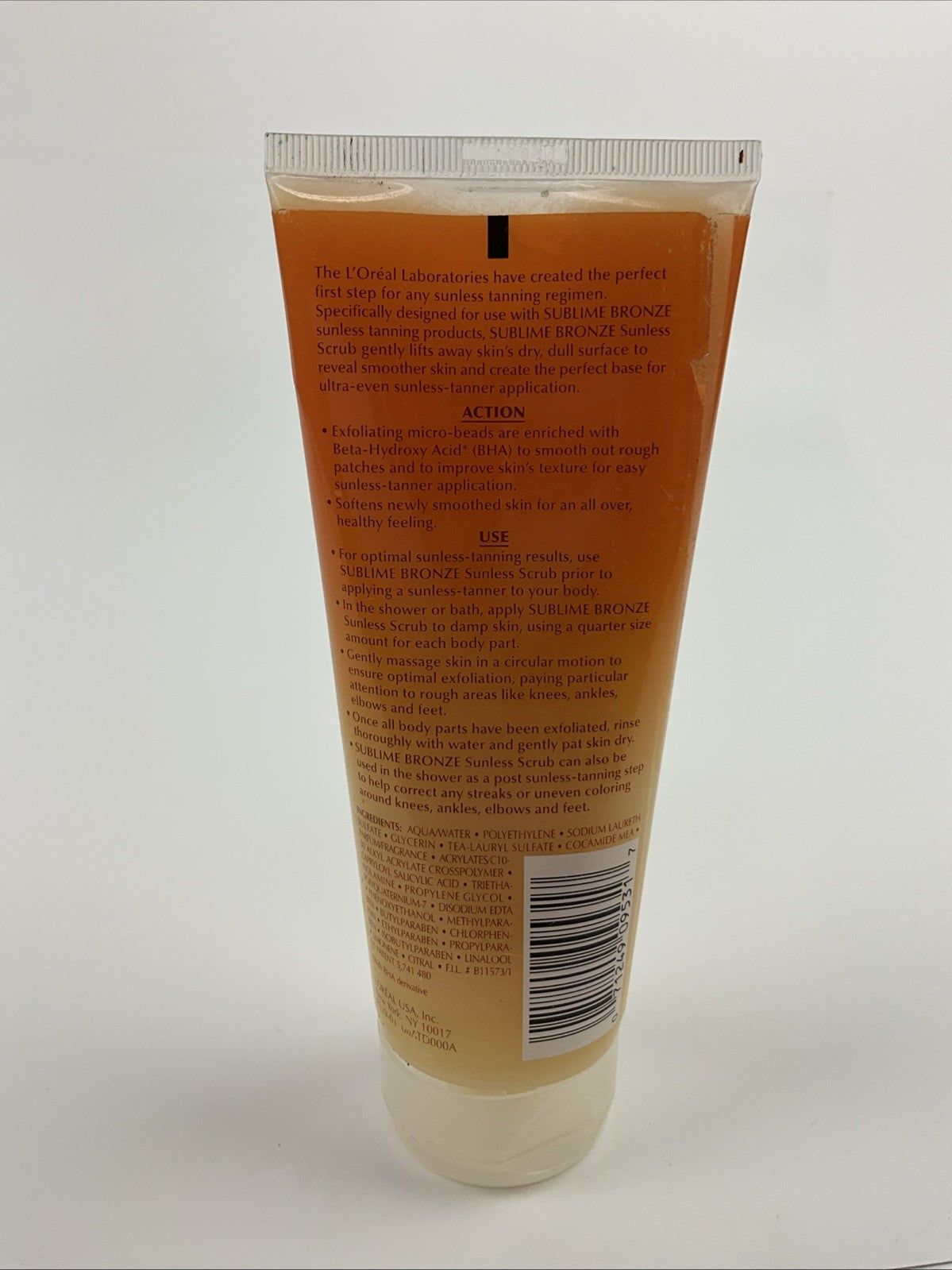 L'Oreal Sublime Bronze Sunless Scrub Body 6.7 Oz