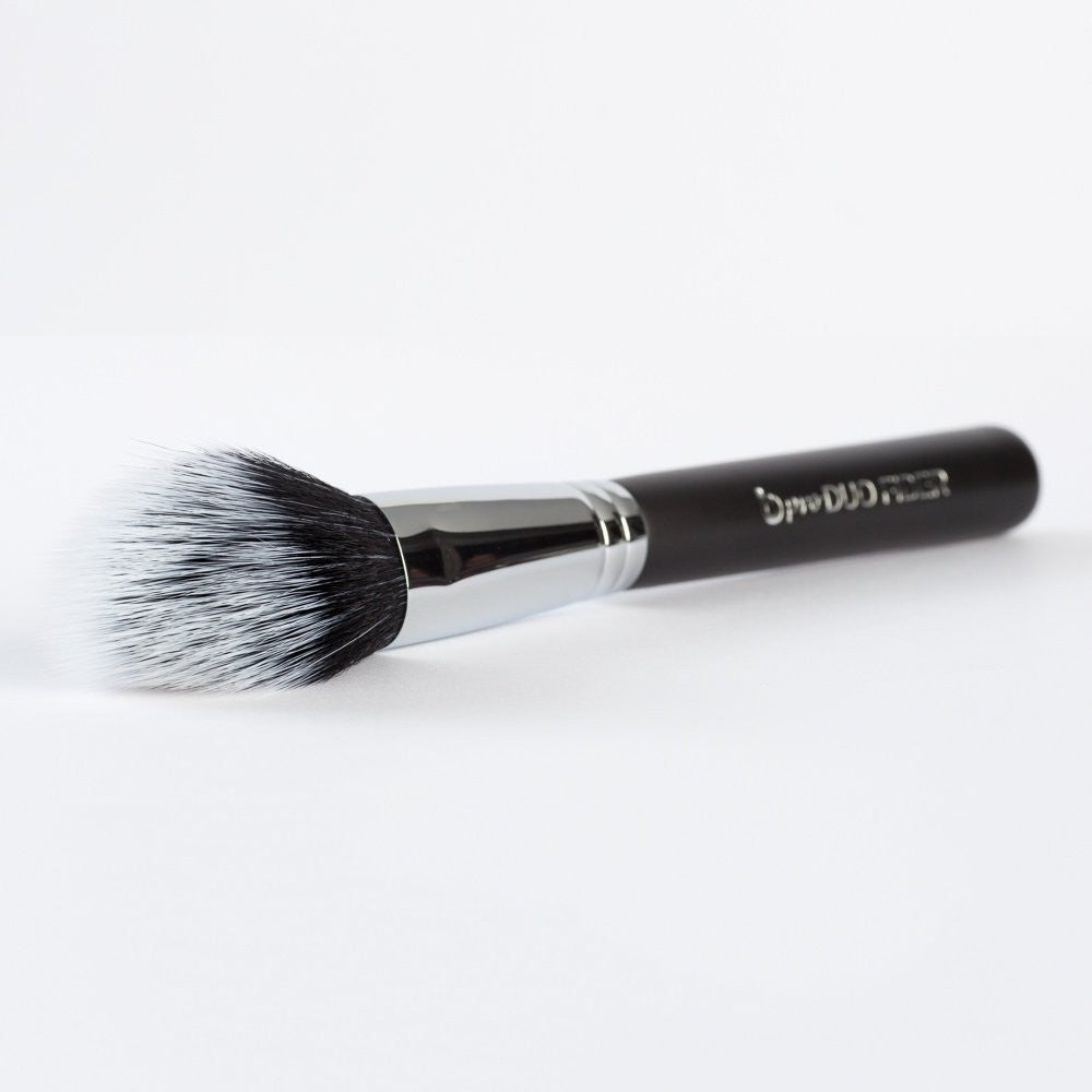 Domed Blush Bronzer Brush - Professional Duo Fiber Makeup Brush for Face