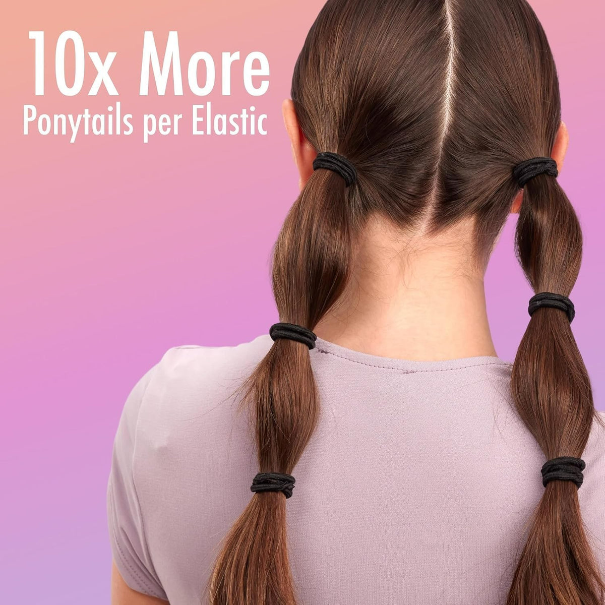30 Count Ouchless Hair Elastics - No Pull, Damage-Free Hold for All