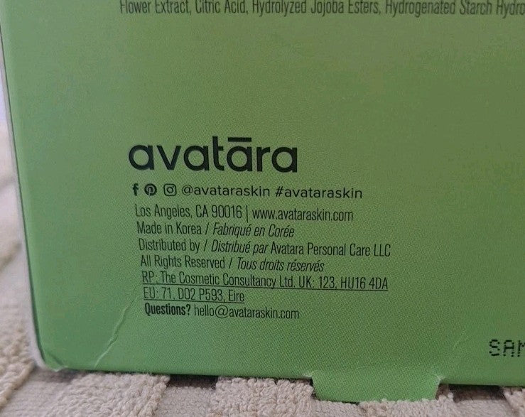 Avatara Chill Out Aloe Vera Face Sheet Mask - 15 Count