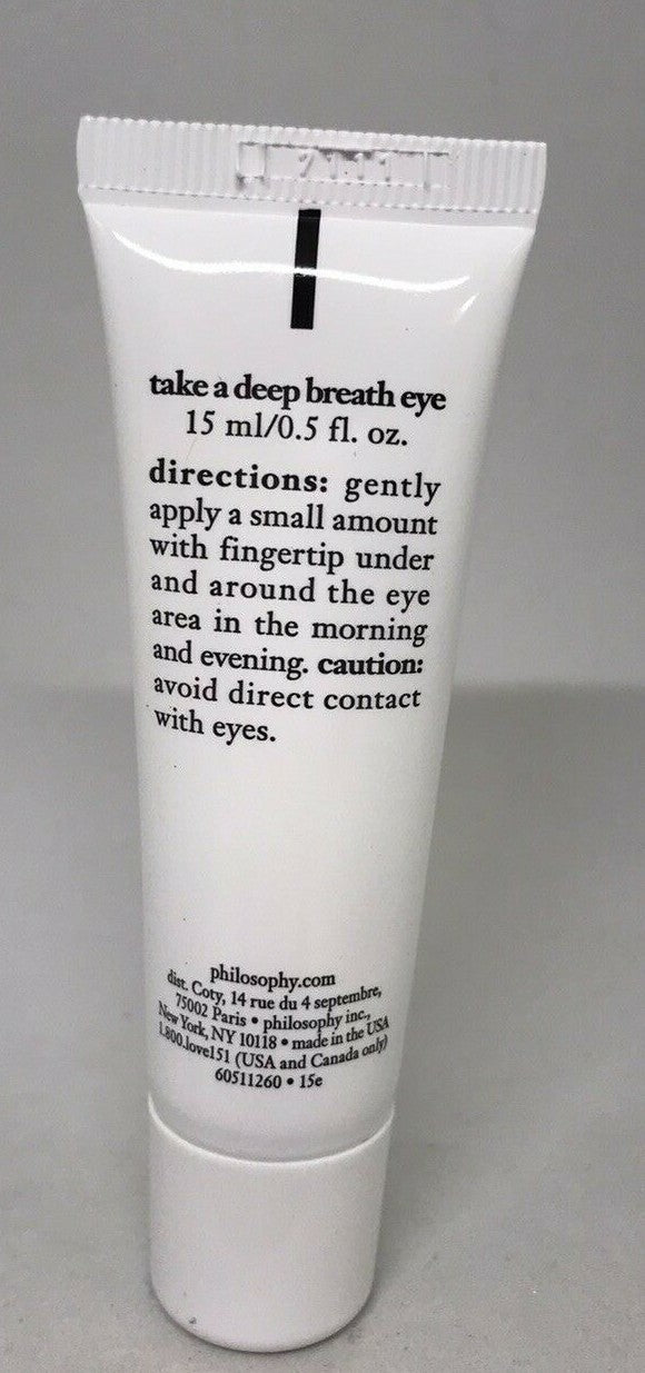 Deep Breath Oxygenating Eye Gel Cream - 0.5oz Brighten & Refresh Tired Eyes