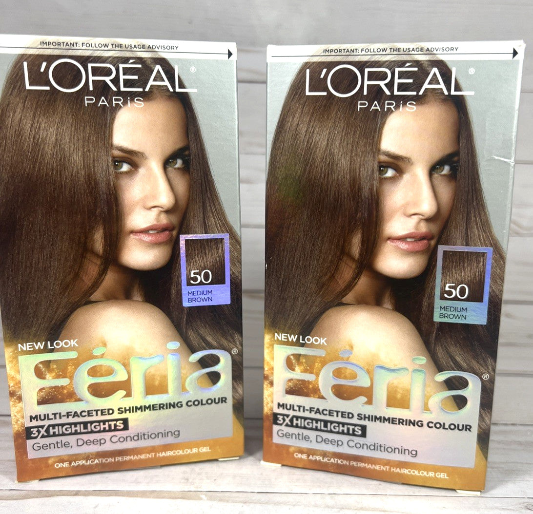 Medium Brown Hair Color #50 - 2 Pack