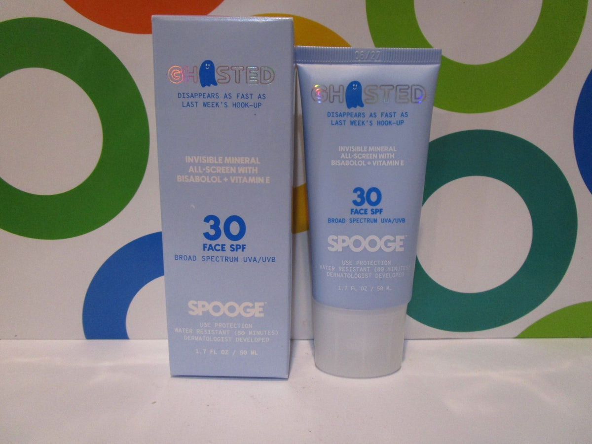 SPOOGE ~ GHOSTED INVISIBLE MINERAL ALL SCREEN SPF 30 1.7 OZ BOXED