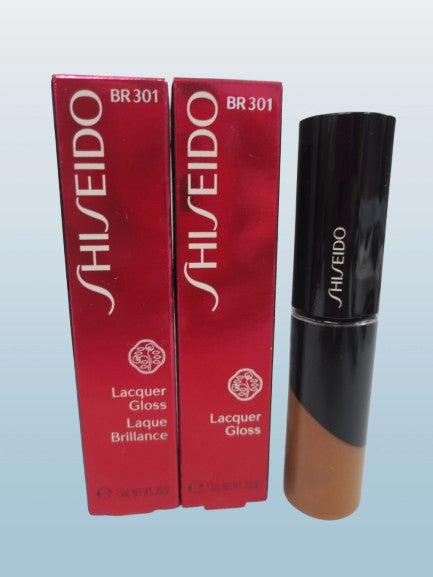 Shiseido Lacquer Gloss Lip Gloss BR301 0.25 oz Pack of 2