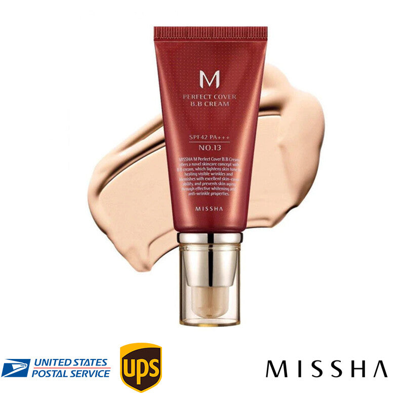 Missha M Perfect Cover BB Cream 50ml - Multi Shade, UV, Wrinkle & Whitening