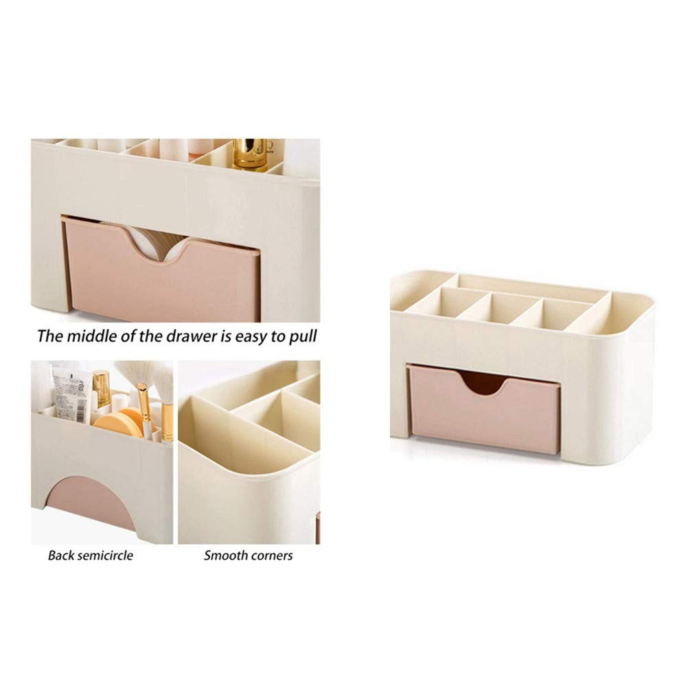 Large Capacity Makeup Organizer for Bathroom & Bedroom - Pink