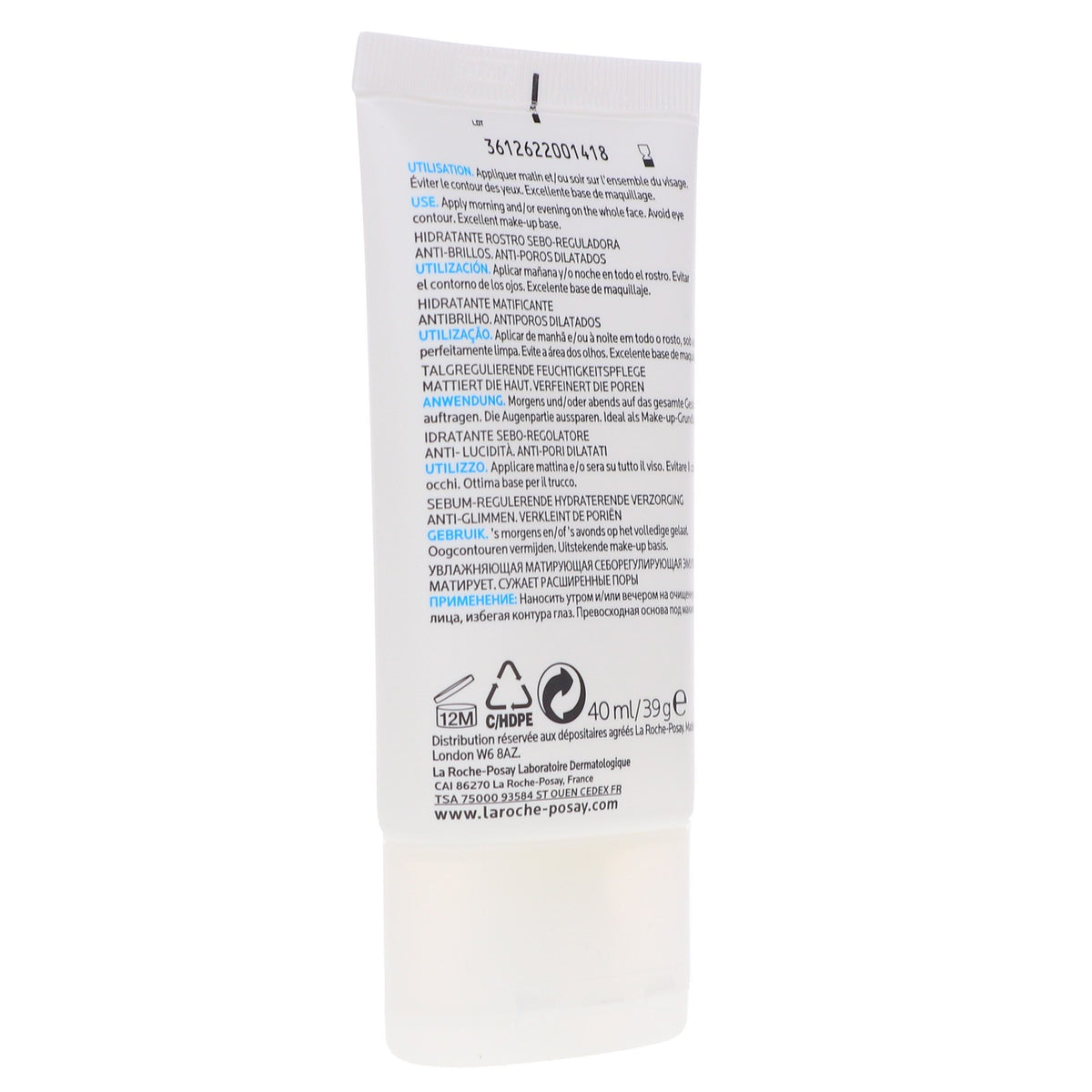 Effaclar Mat Mattifying Moisturizer for Oily Skin - 1.3 oz | Long-Lasting Shine Control