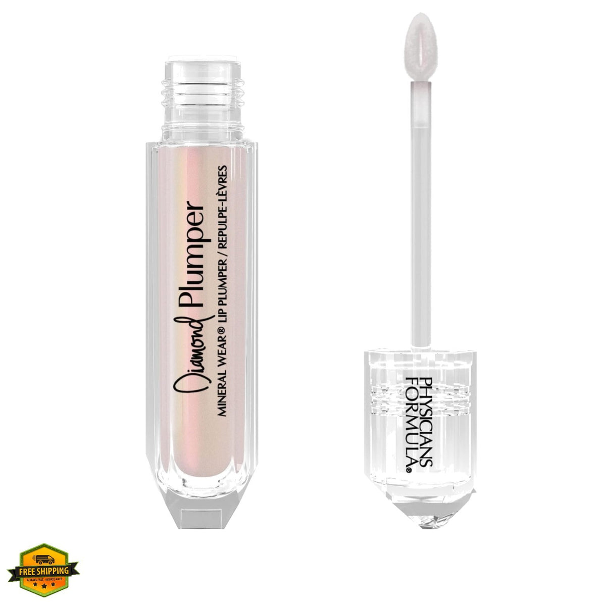 Mineral Wear Diamond Lip Plumper Gloss - Light Pink, Dermatologist Tested