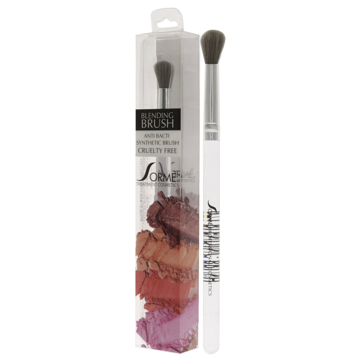 Professional Blending Brush for Makeup - Anti-Microbial Charcoal Infused