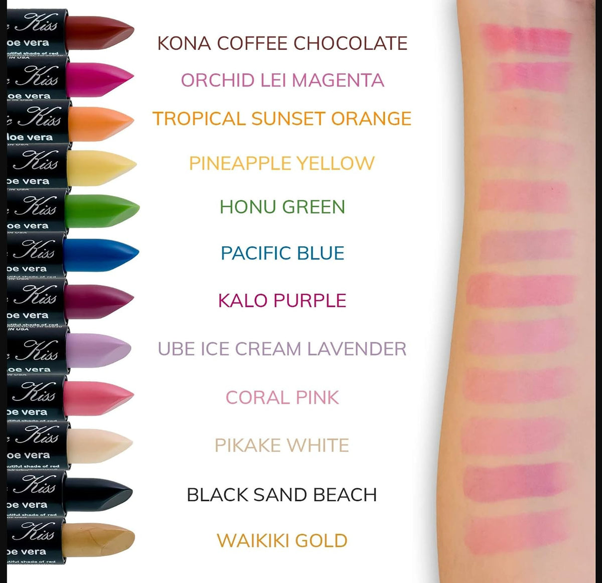 Color Changing Matte Lipstick Set with Aloe Vera - Waterproof, Long-Lasting, 6 Colors