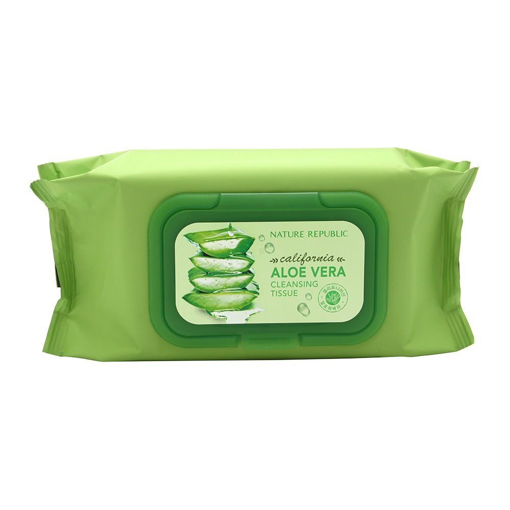 Natural Aloe Vera Facial Cleansing Tissues - 80 Sheets