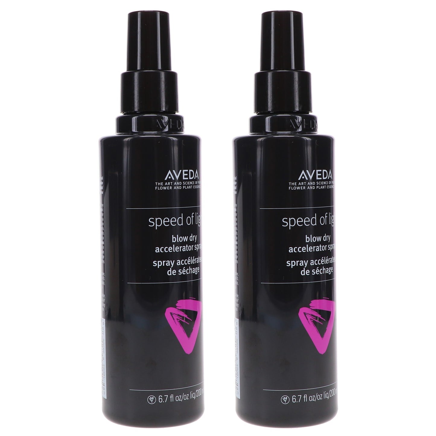 Aveda Speed of Light Blow Dry Accelerator Spray 6.7 oz - 2 Pack for Faster Styling