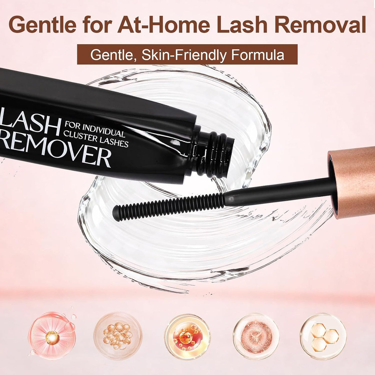 Eyelash Glue Remover for Strip and Cluster Lashes - Gentle, Easy to Use