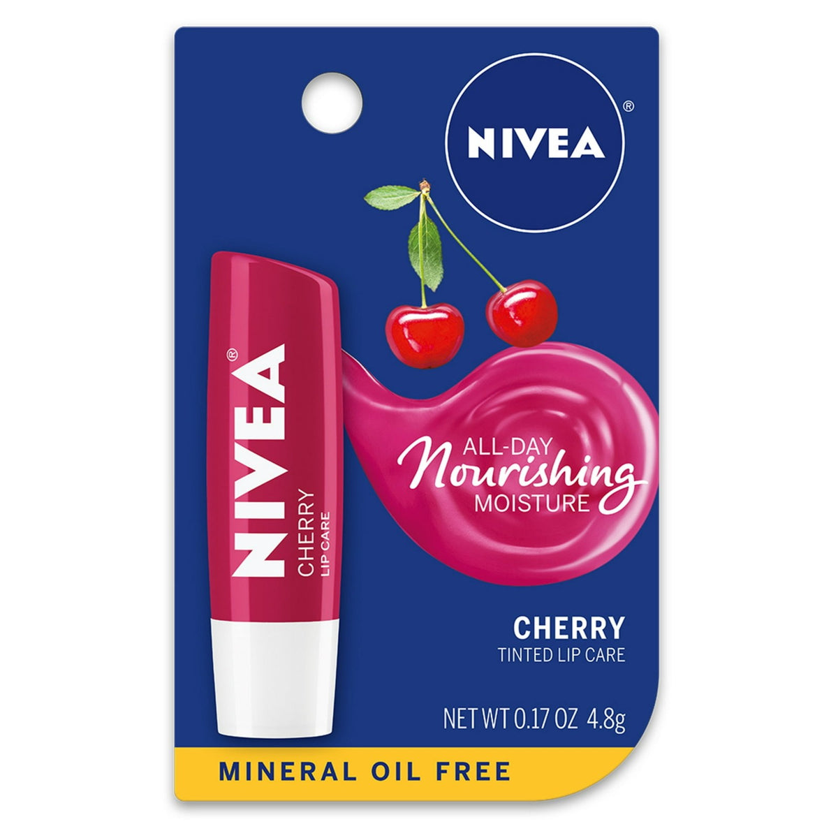 Hydrating Cherry Lip Balm for Moisturized Lips - 0.17 Oz