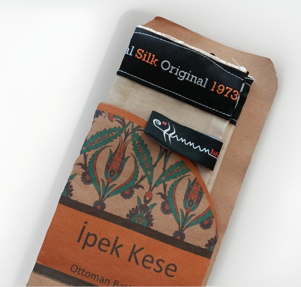 Natural Raw SILK Glove, Bath Spa Exfoliating Mitt ,Dead-Dry Skin