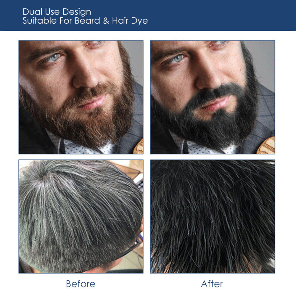 Permanent Beard Dye Shampoo - Black, 200ml