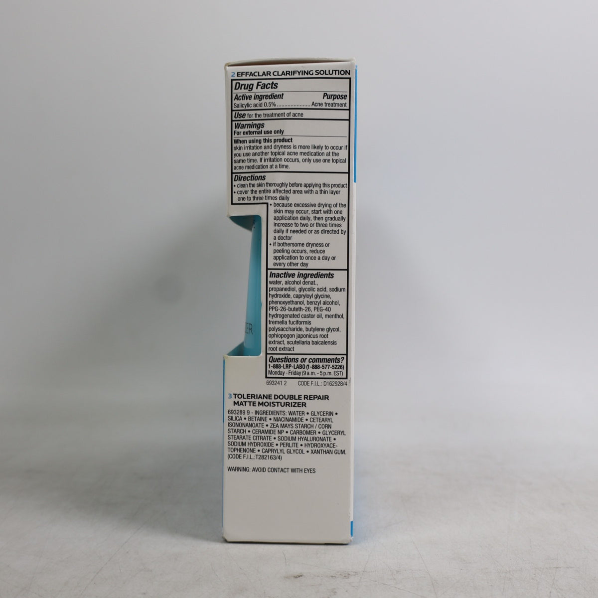 La Roche-Posay Effaclar Acne Treatment Kit 3 Count - Daily Facial Skincare