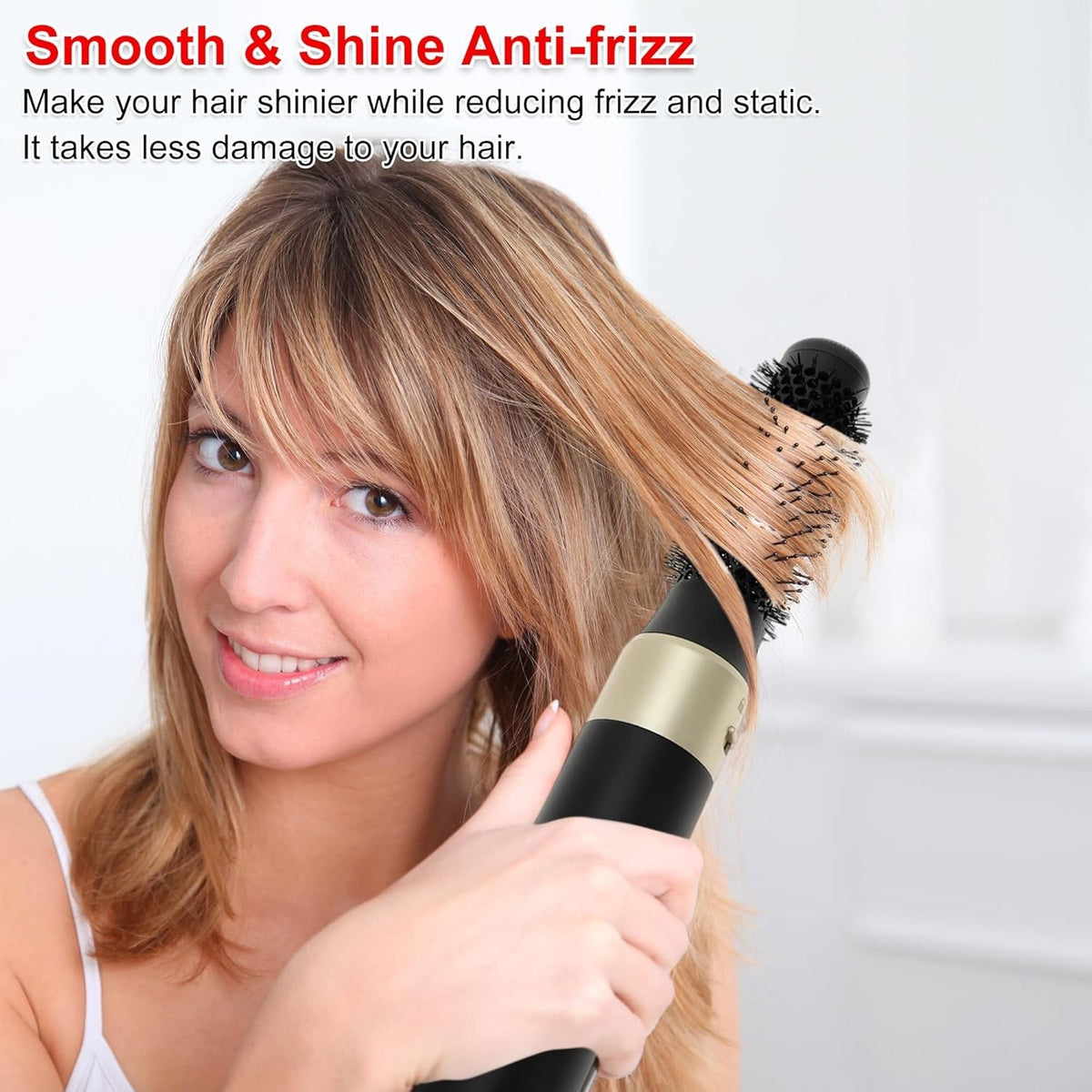 5-in-1 Hair Styler Hot Air Brush Dryer Curling Iron Volumizer