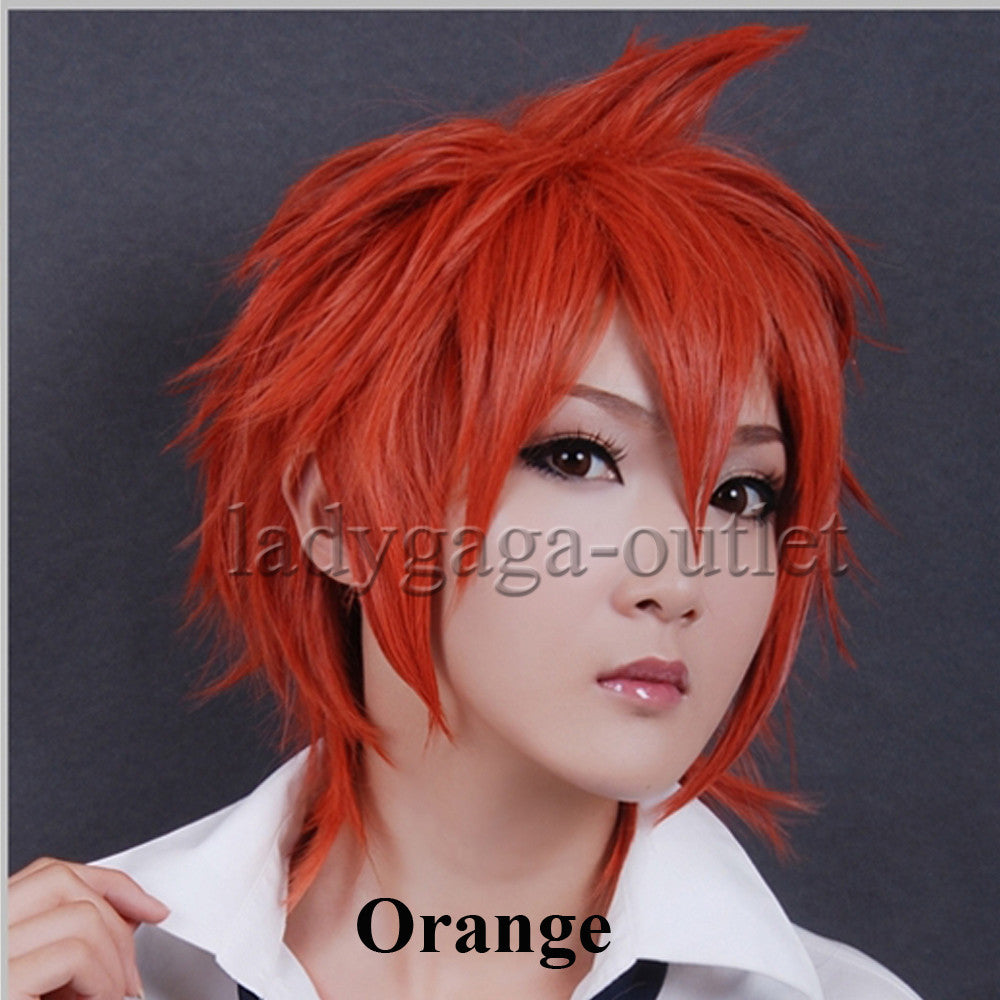 Unisex Short Pixie Wig for Cosplay and Costume Parties - Synthetic Hair