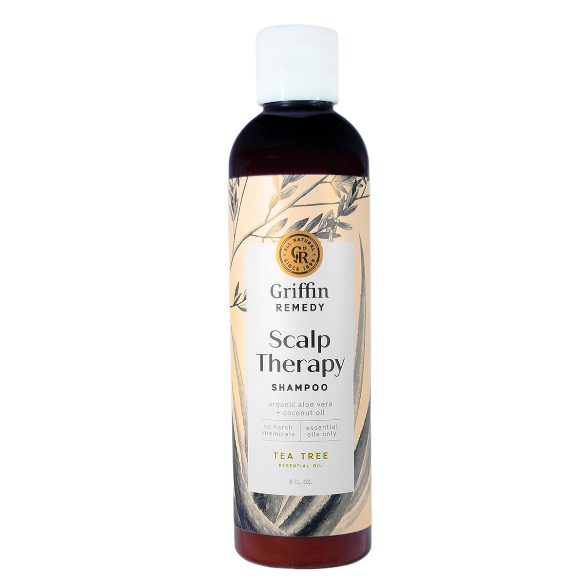 Natural Scalp Therapy Shampoo for Itchy Flaky Scalp Relief 8 Oz
