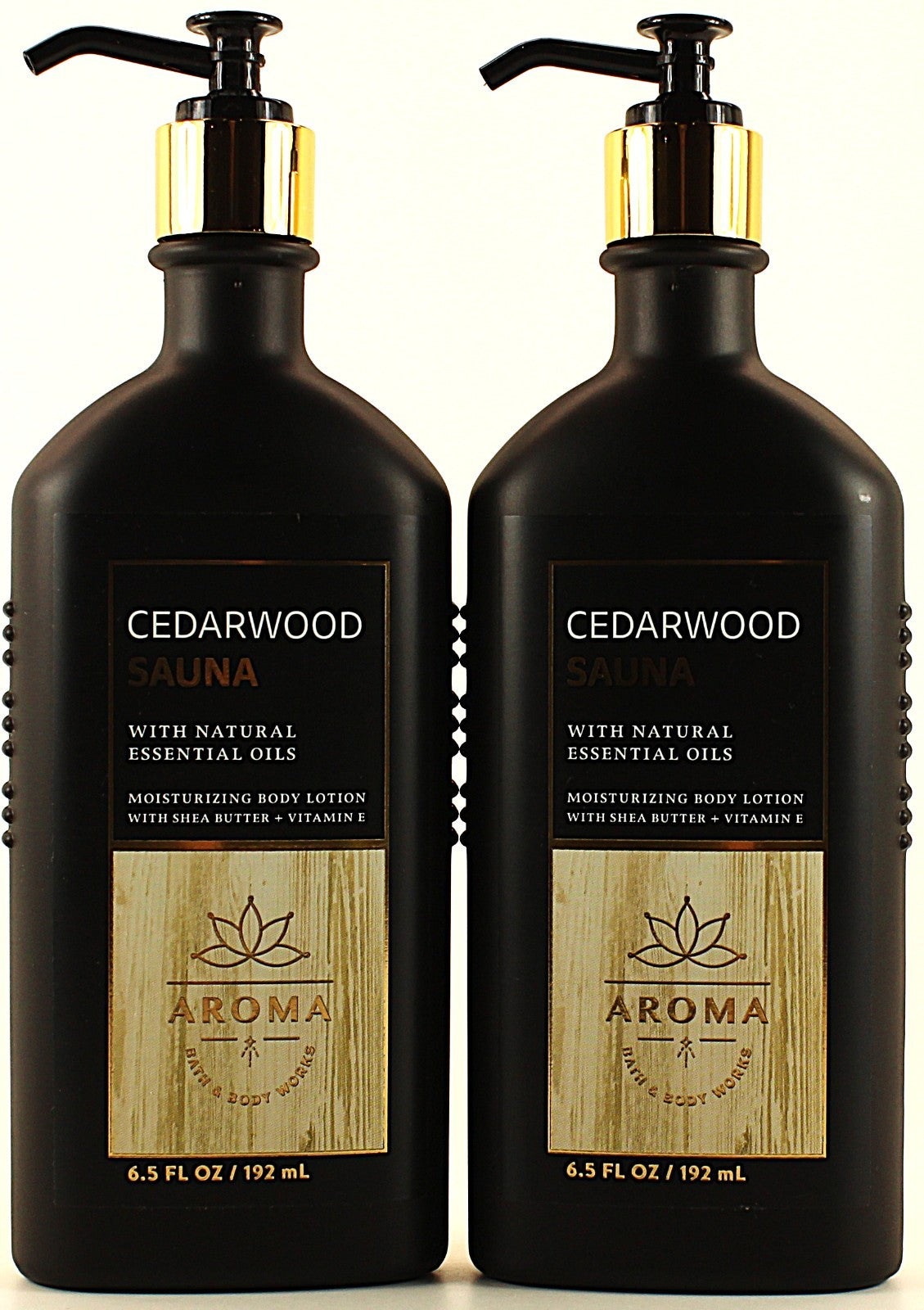 QTY 2 - Bath & Body Works Aroma CEDARWOOD SAUNA Lotion Moisturizer