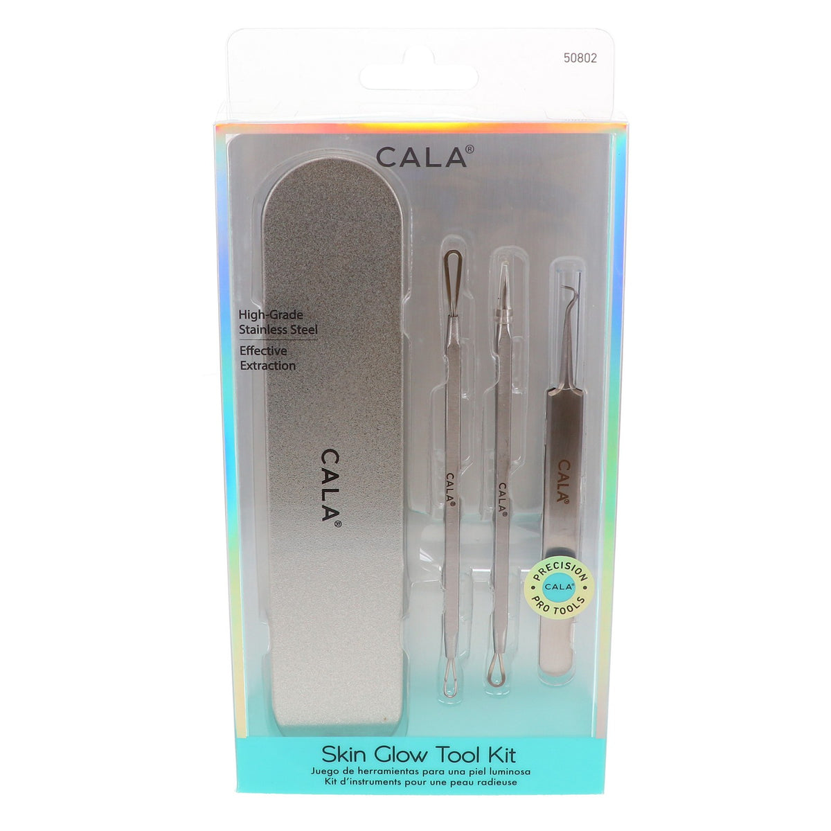 Rose Gold Blemish Extraction & Skin Glow Tool Kit - Acne & Blackhead Removal Set