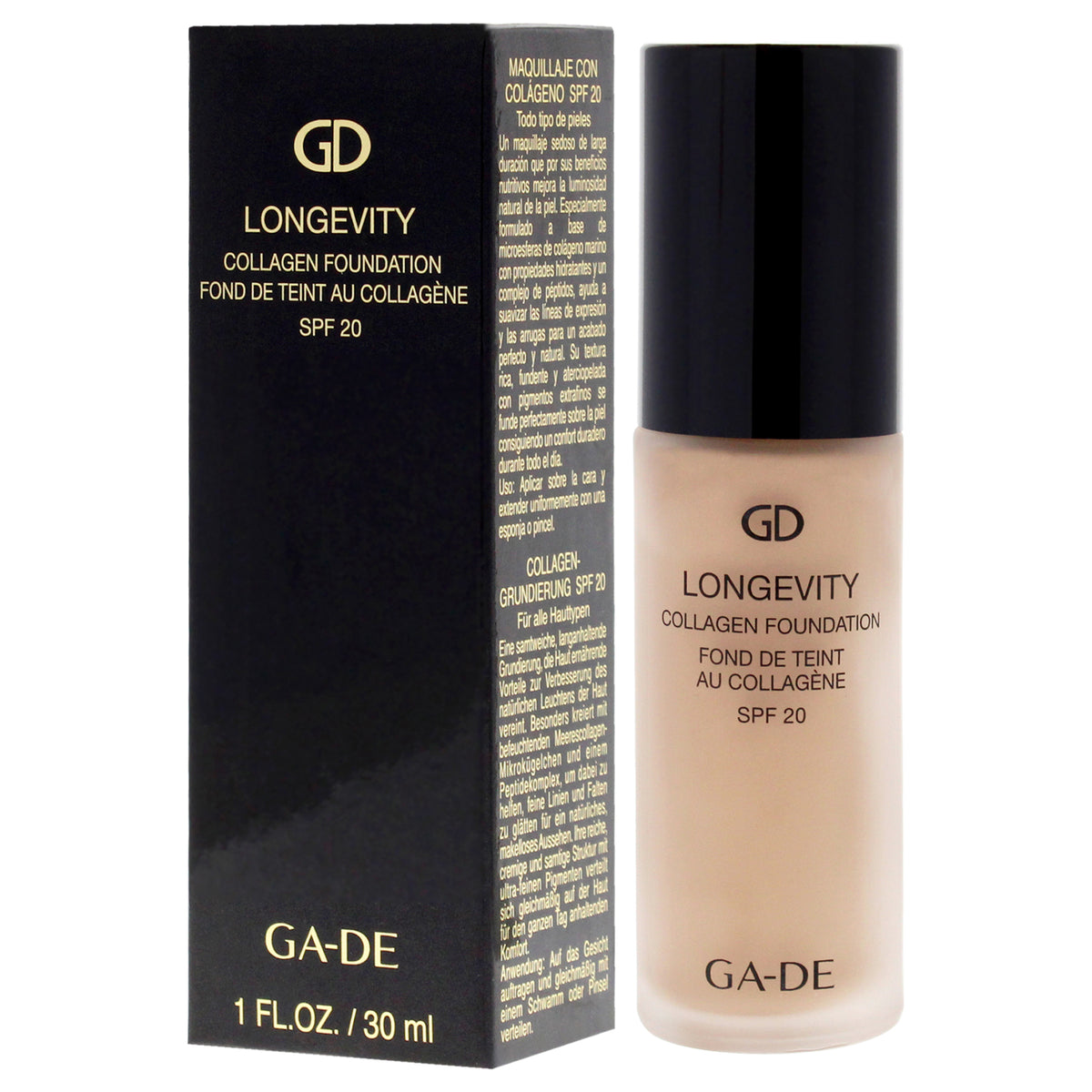Collagen Foundation SPF 20 - Medium Coverage, Long-Wear, Hydrating for Women
