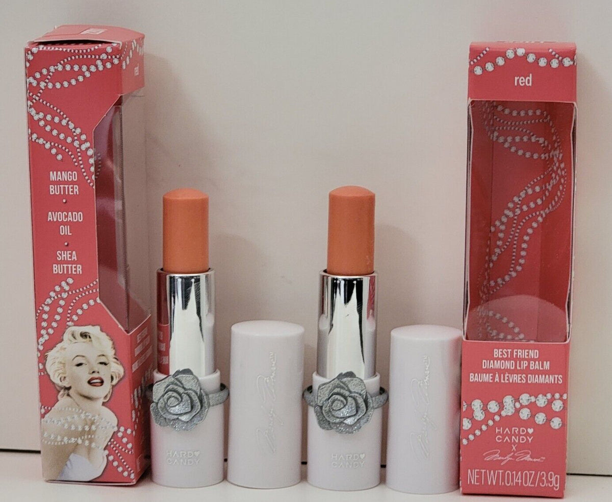 2 Pack Lip Balm Set - Marilyn Monroe Diamond Red Lip Care
