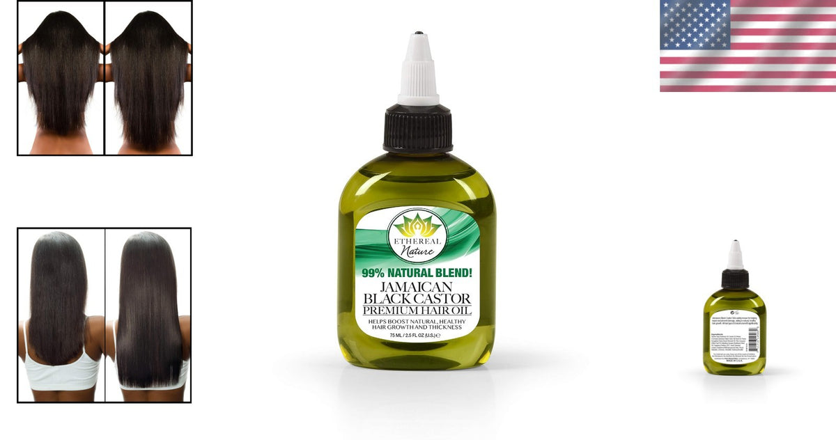 Natural Jamaican Black Castor Oil for Hair Growth - 75ml All Hair Types