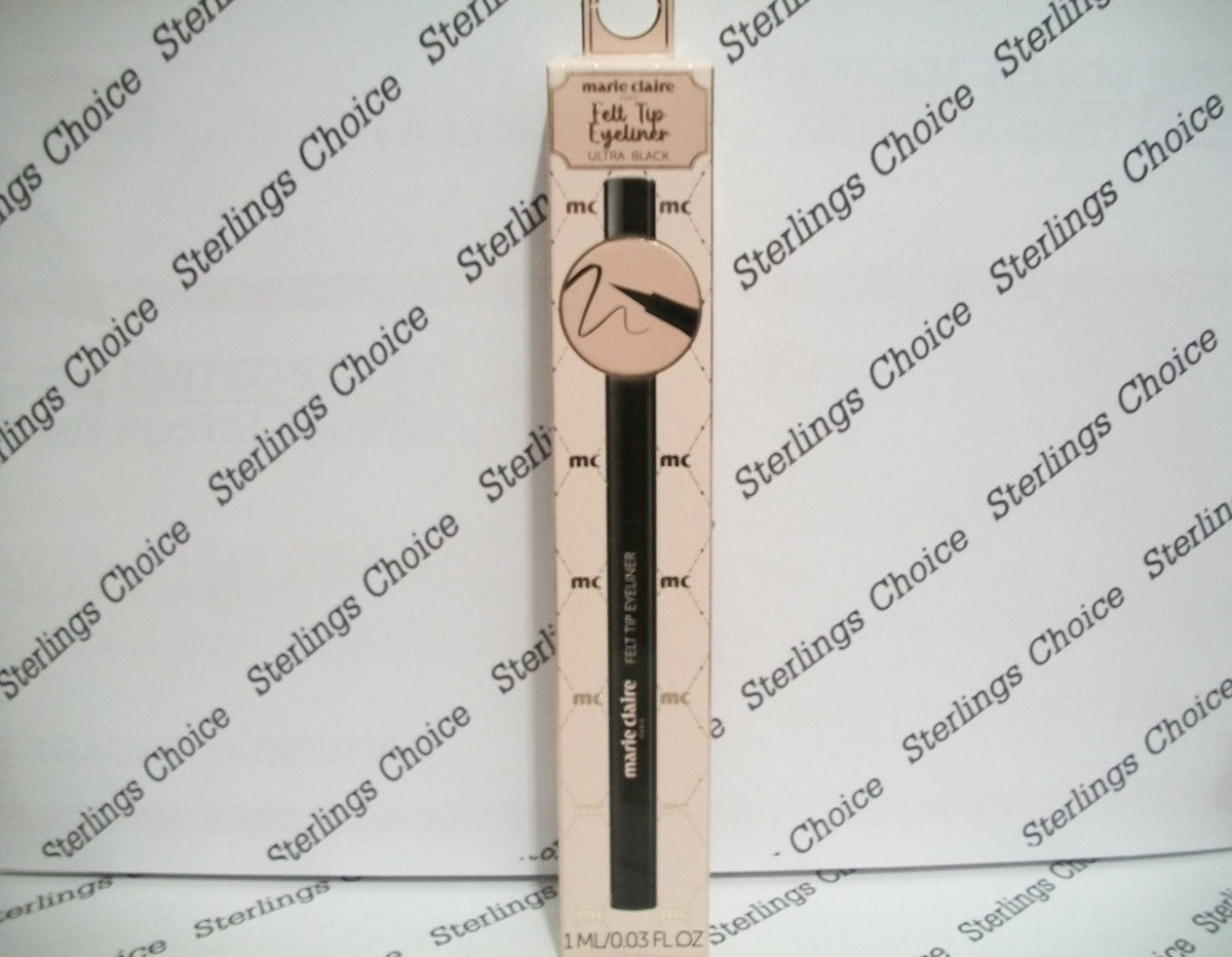 Waterproof Felt Tip Eyeliner Ultra Black Long-Lasting for Precise Application