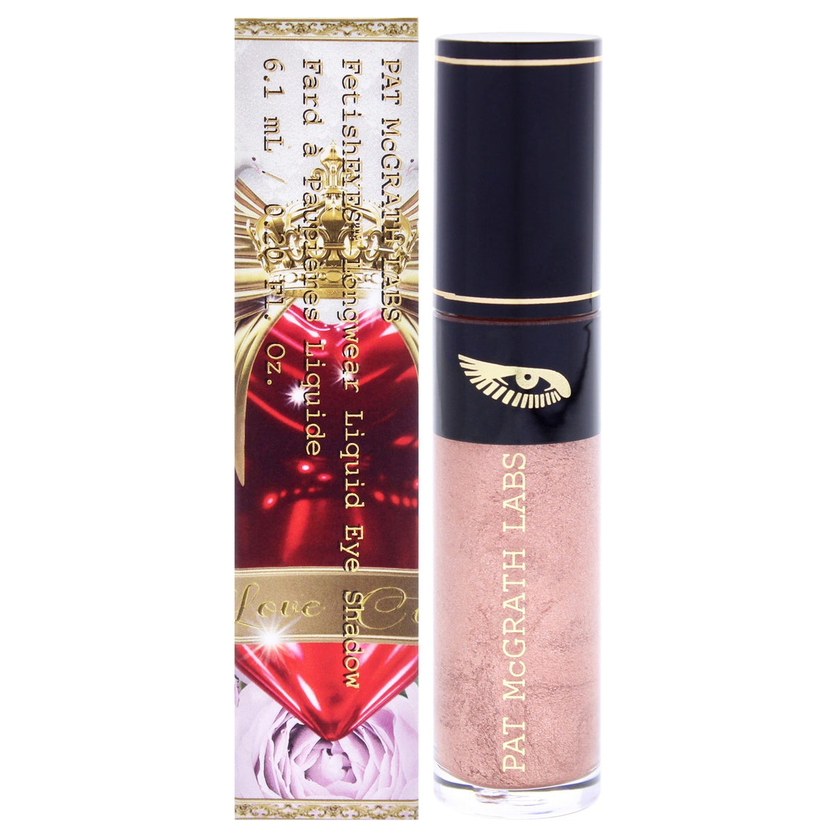 Longwear Liquid Eye Shadow Luna Rose - 0.2 oz, Metallic, Crease-Resistant