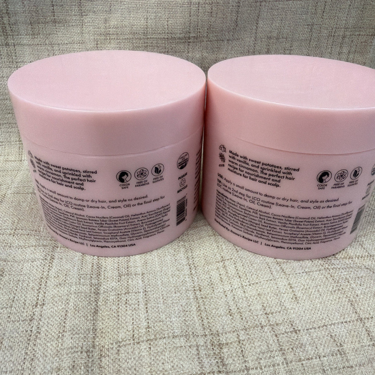 Sweet Potato Pie Hair Cream - Extra Creamy Moisturizer for Hair 6 fl oz 2 Pack