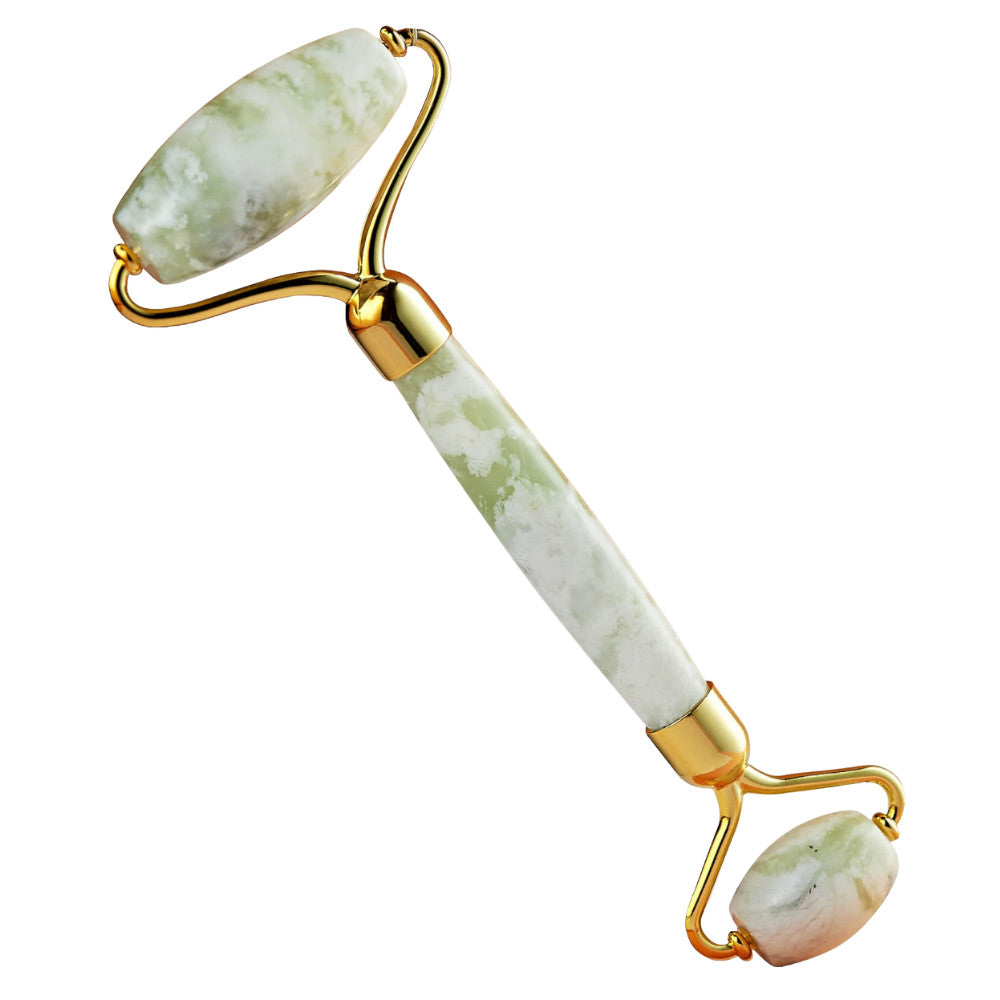 Jade Roller Facial Massager for Skin Tightening & De-Puffing