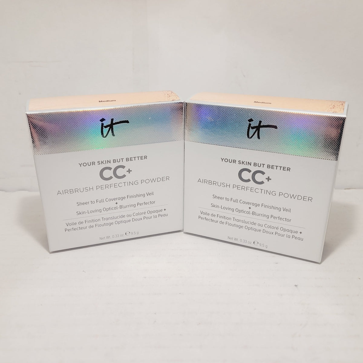 it Cosmetics CC+ Airbrush Finishing Powder Medium - Skin-Perfecting Face Powder