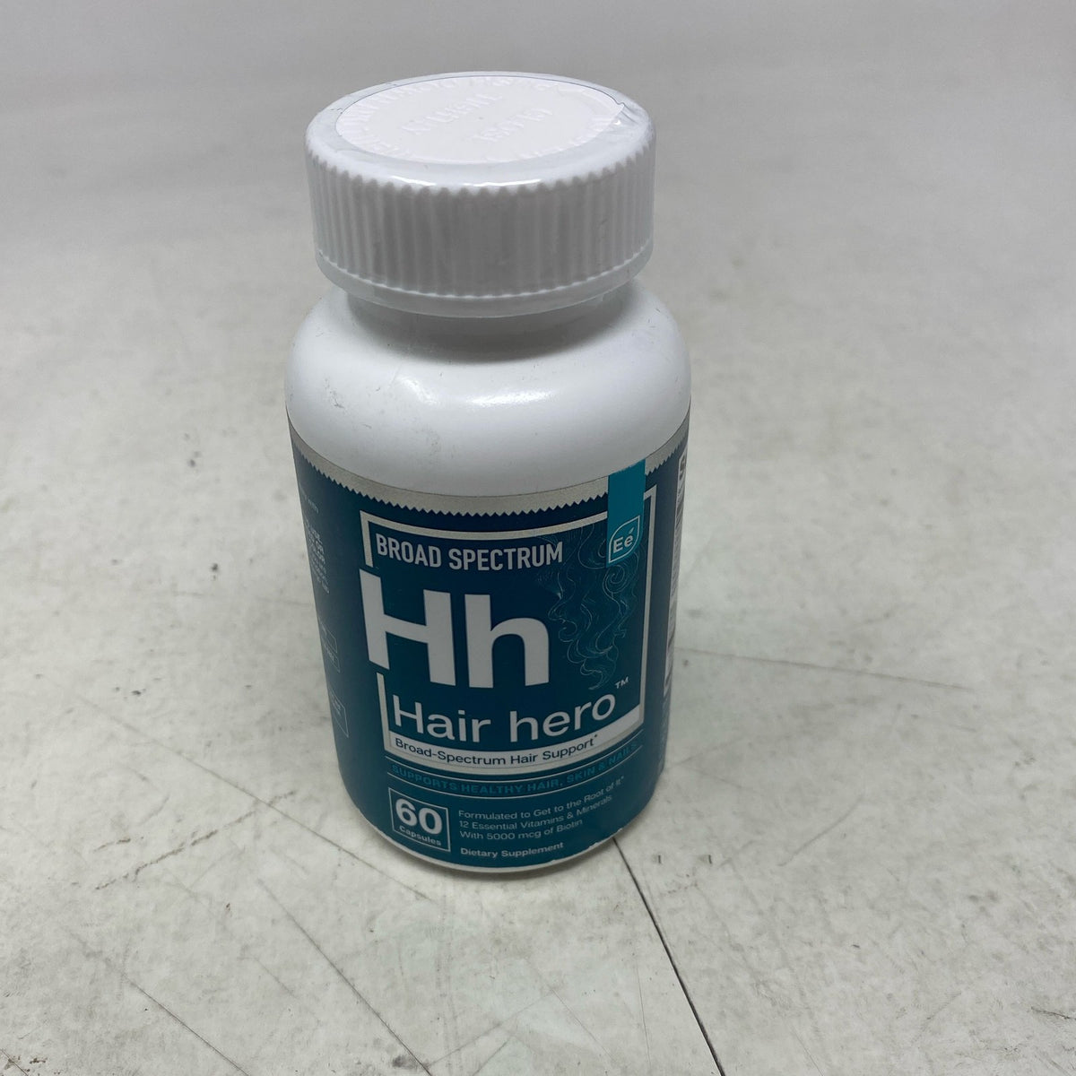 Hair Hero Men Biotin Vitamins, 5000mcg, 60 Caps