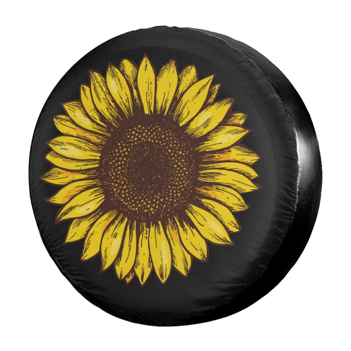 15 Inch Sunflower Spare Tire Cover Waterproof Dustproof for RV SUV Trailer