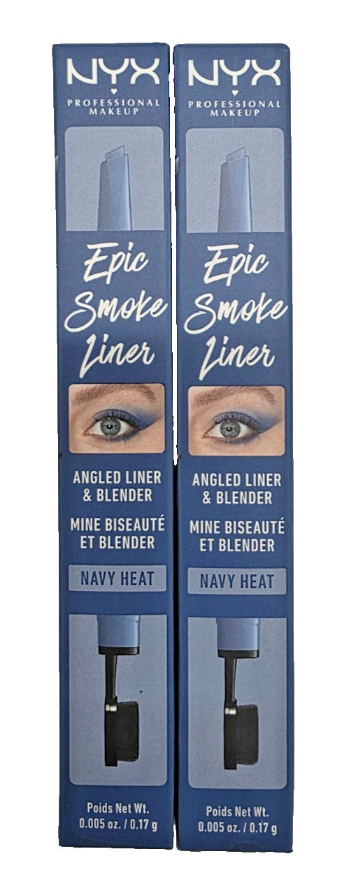 NYX Epic Smoke Eyeliner & Blending Pencil Set - Navy Blue 2 Pack