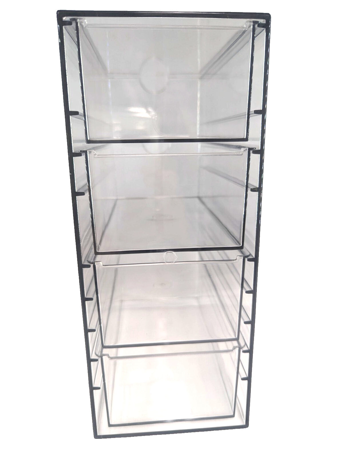 Acrylic Makeup Jewelry Organizer with 4 Drawers - Clear Storage Solution