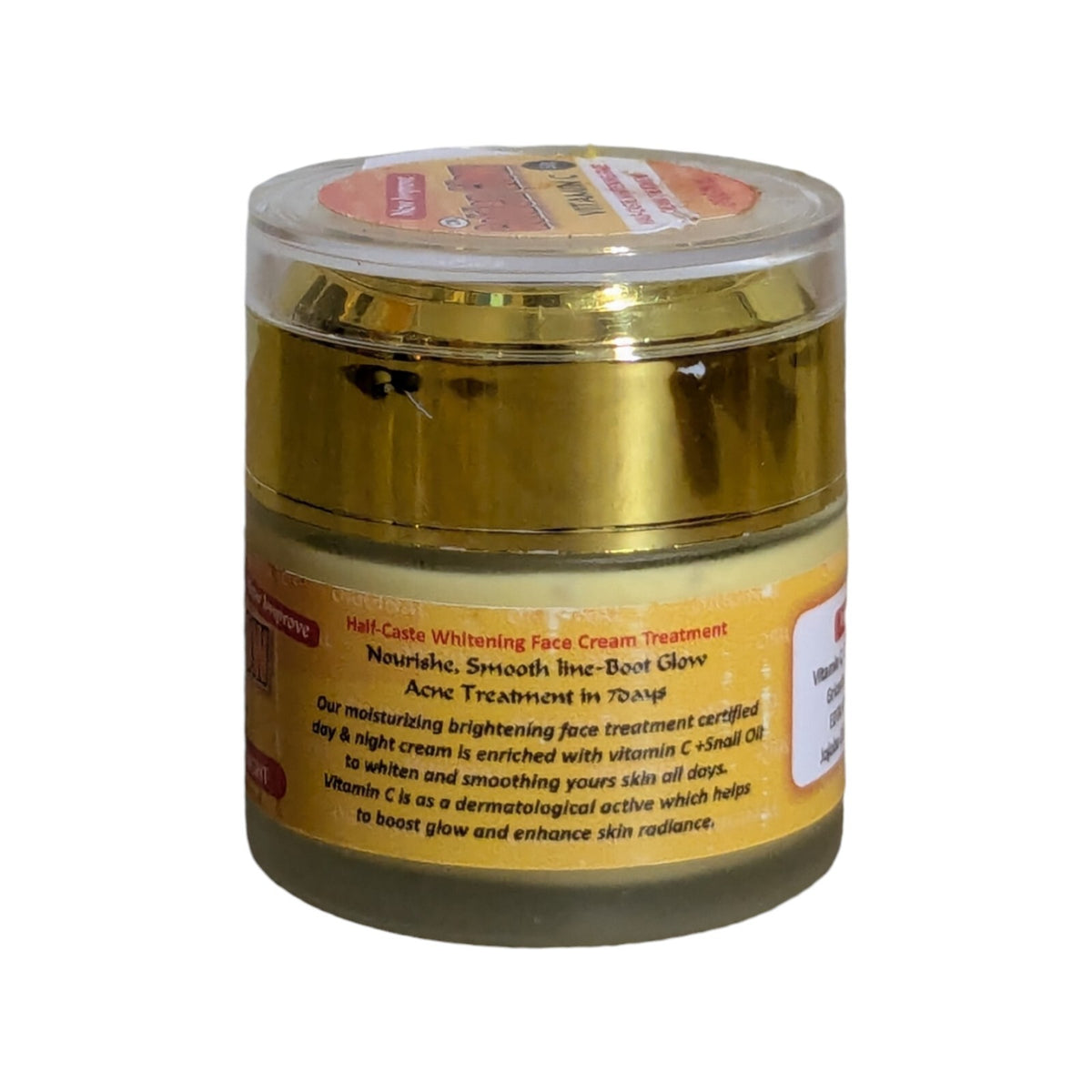 Golden Glow Brightening Face Serum & Vitamin C Cream Set - Whitening Skin Care