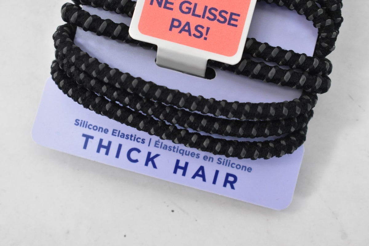 Goody Non Slip Womens Elastic Hair Ties Black 30 Total Slideproof