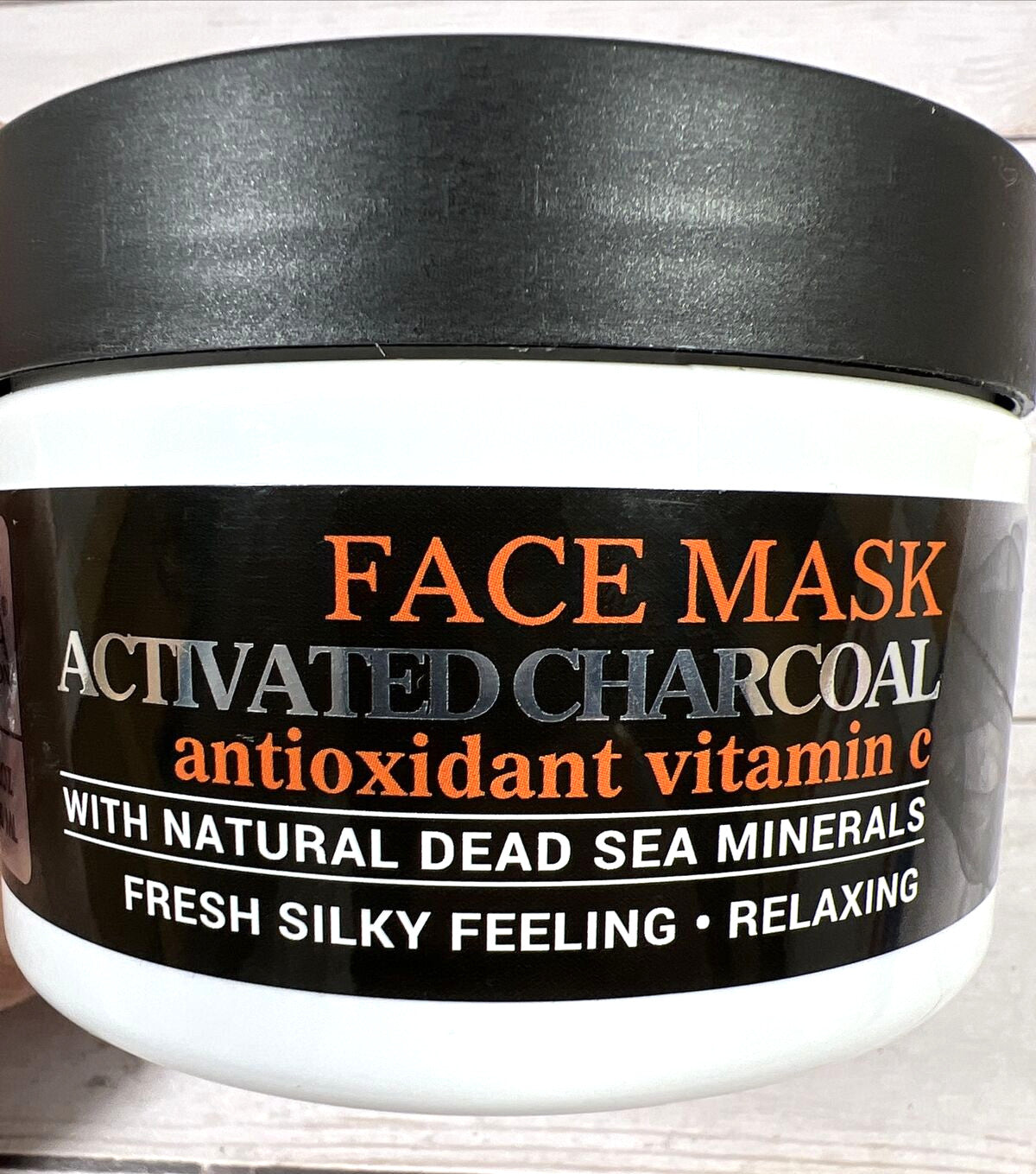 Activated Charcoal Face Mask with Vitamin C – 8.45oz, 2-Pack