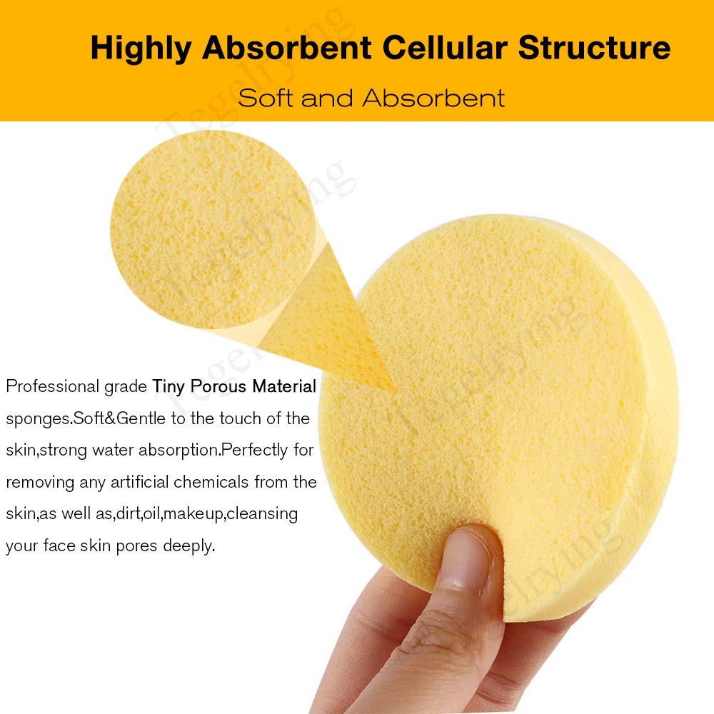 240 Pack Compressed Facial Sponges for Makeup Removal & Cleansing