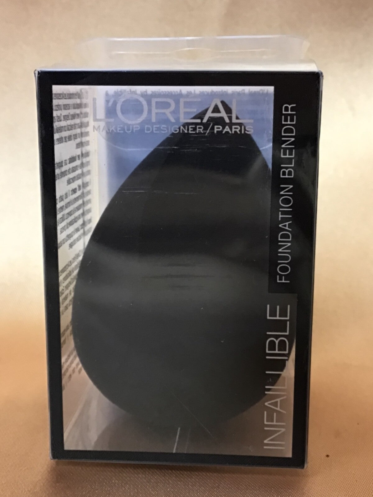 Makeup Sponge Set for Foundation Application - Black, 2 Pieces