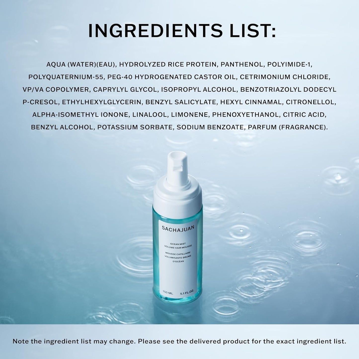 Lightweight Hair Mousse for Volume & Shine - 5.1 oz
