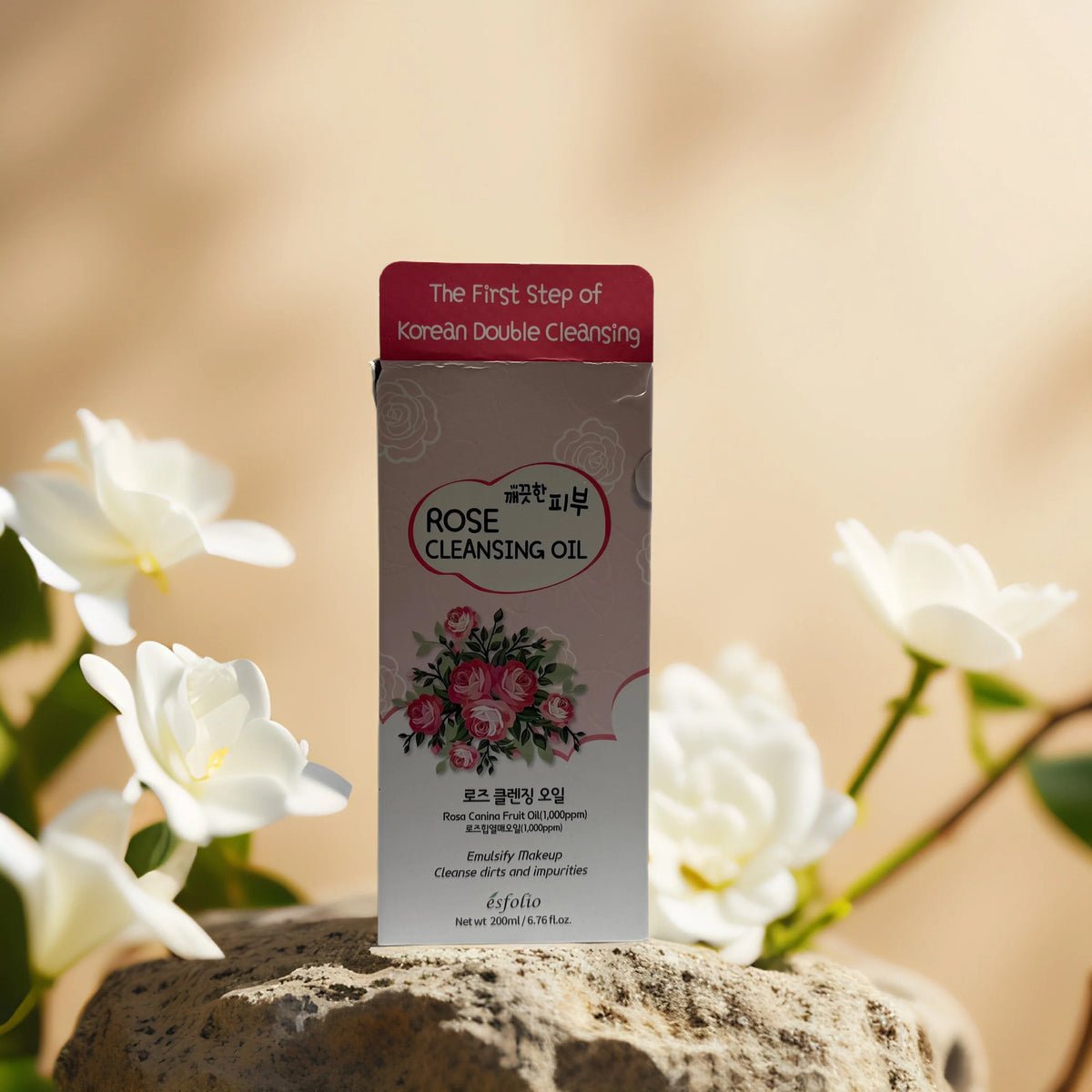 Rose Cleansing Oil for Double Cleansing - Hydrating Facial Oil 6.76 fl oz